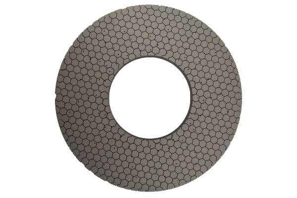 Resinous top & bottom flat honing and fine grinding wheel